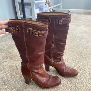 Dark Brown Coach Boots